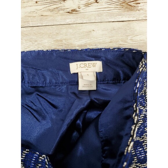 J. Crew Blue Tapestry Motif Straight Skirt - Size‎ 0 - Picture 4 of 6